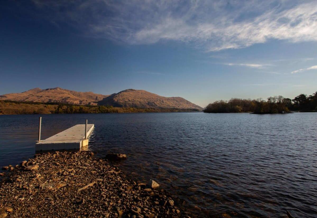 New Build Lodge With Stunning Views Of Loch Awe Hayfield  Exteriér fotografie