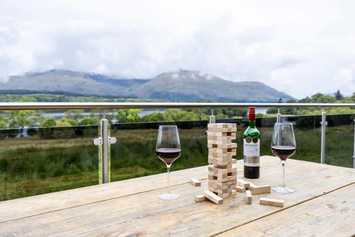 New Build Lodge With Stunning Views Of Loch Awe Hayfield  Exteriér fotografie