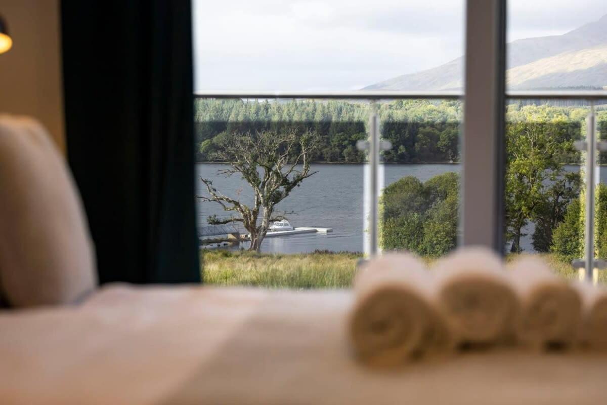 New Build Lodge With Stunning Views Of Loch Awe Hayfield  Exteriér fotografie
