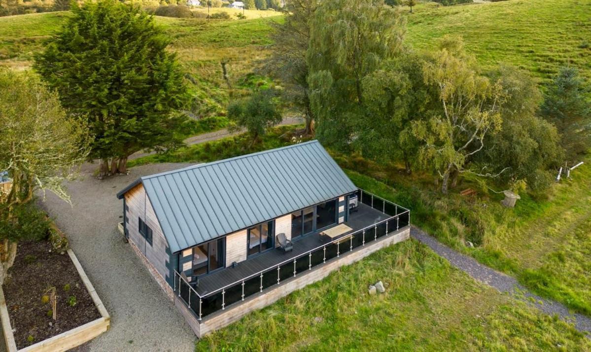 New Build Lodge With Stunning Views Of Loch Awe Hayfield  Exteriér fotografie
