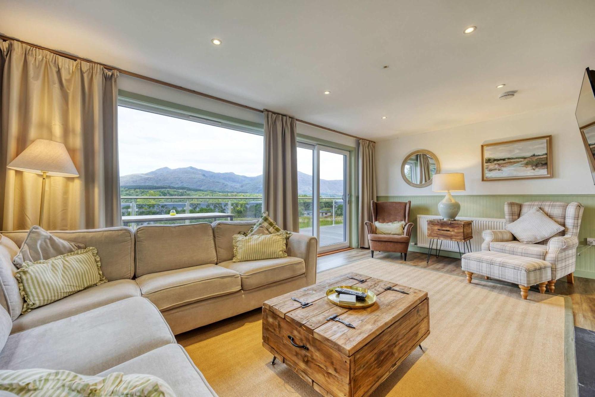 New Build Lodge With Stunning Views Of Loch Awe Hayfield  Exteriér fotografie